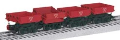 Lionel 2026020 O Christmas Side Dump Cars 4 Pack