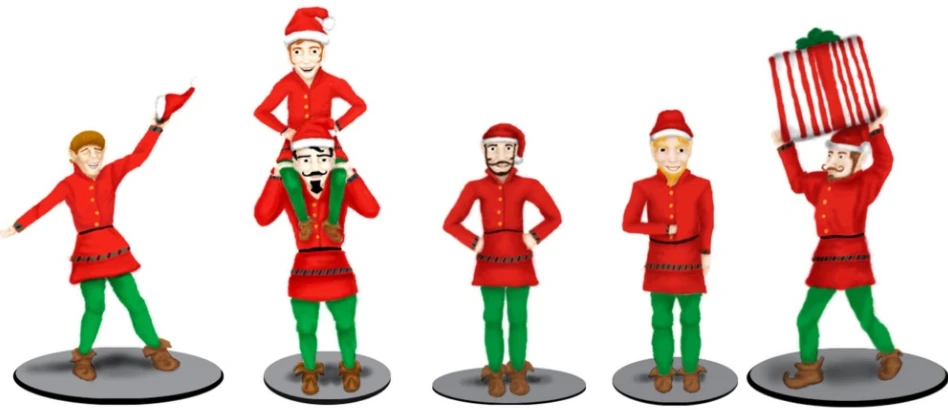 Lionel 683185 O Polar Express Elves Figure Pack