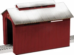 Lionel 1929090 O Lighted Christmas Half-Covered Bridge