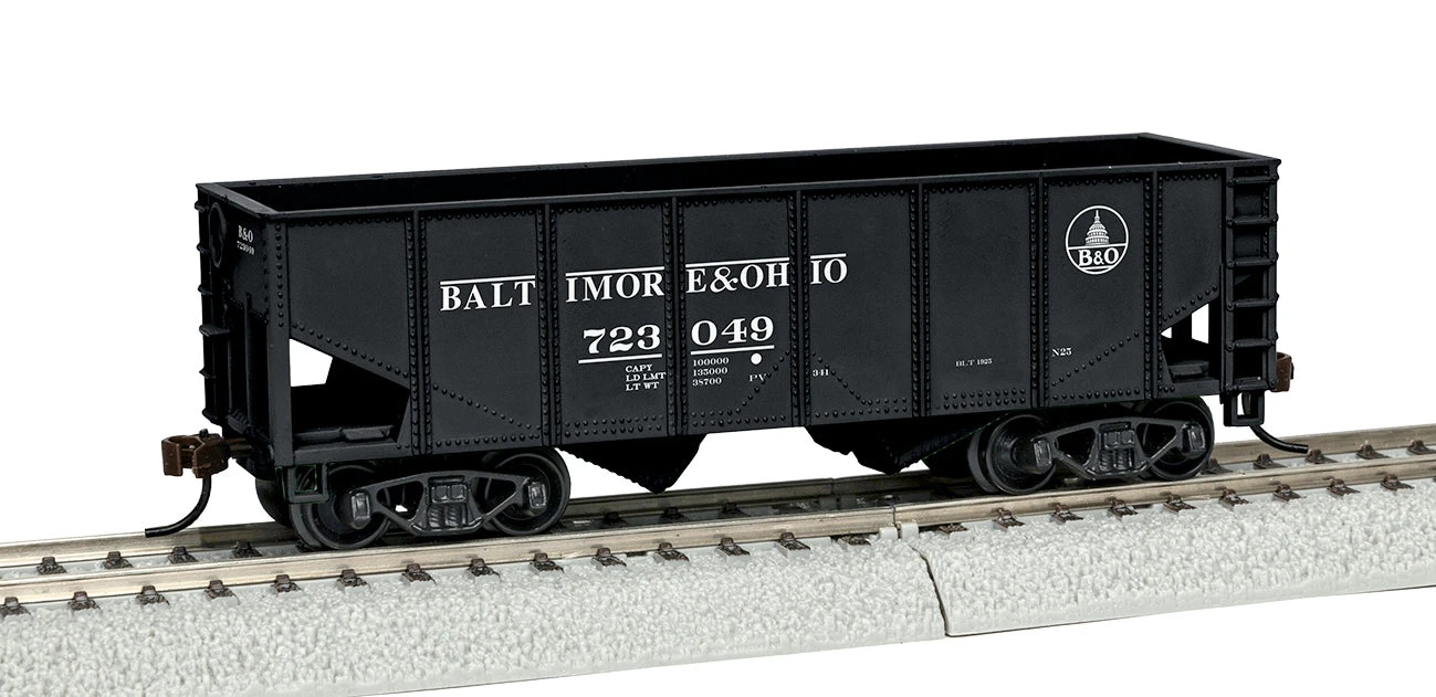 Lionel 1954010 HO Scale 2-Bay Open Hopper Baltimore & Ohio B&O 95338