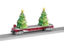 Lionel 2128060 O Gauge Christmas Tree Flatcar