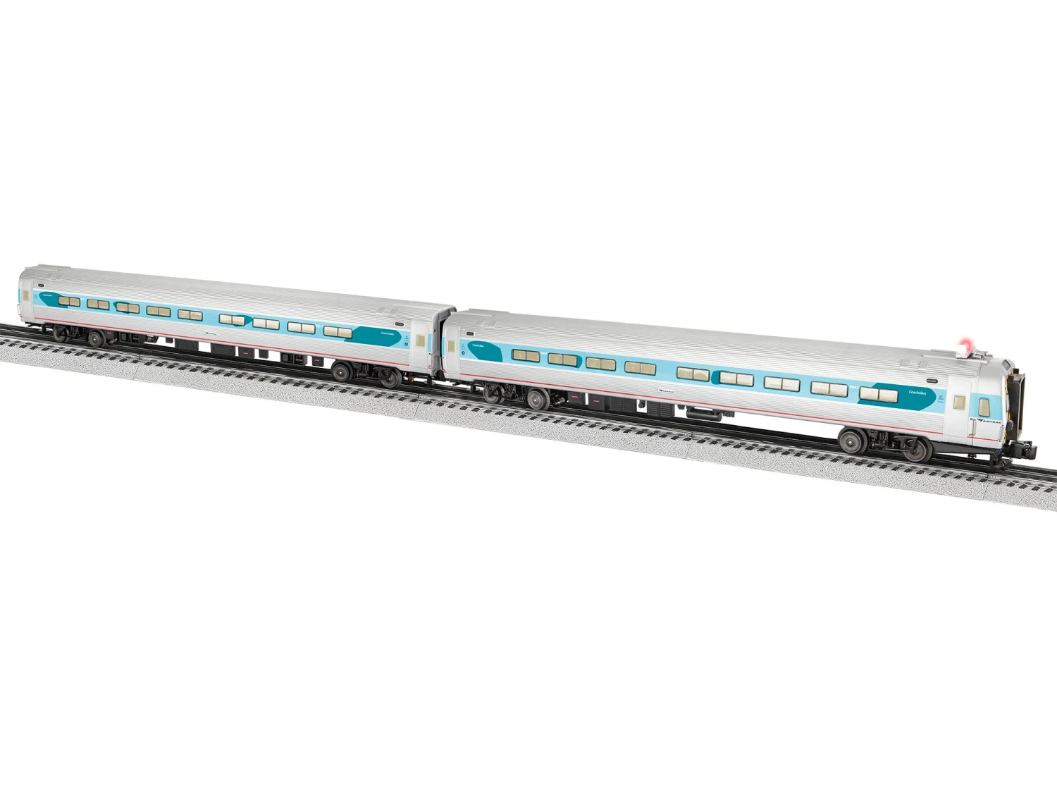 Lionel 2227330 O Gauge Amtrak Amfleet Phase V Coach 2 Pack