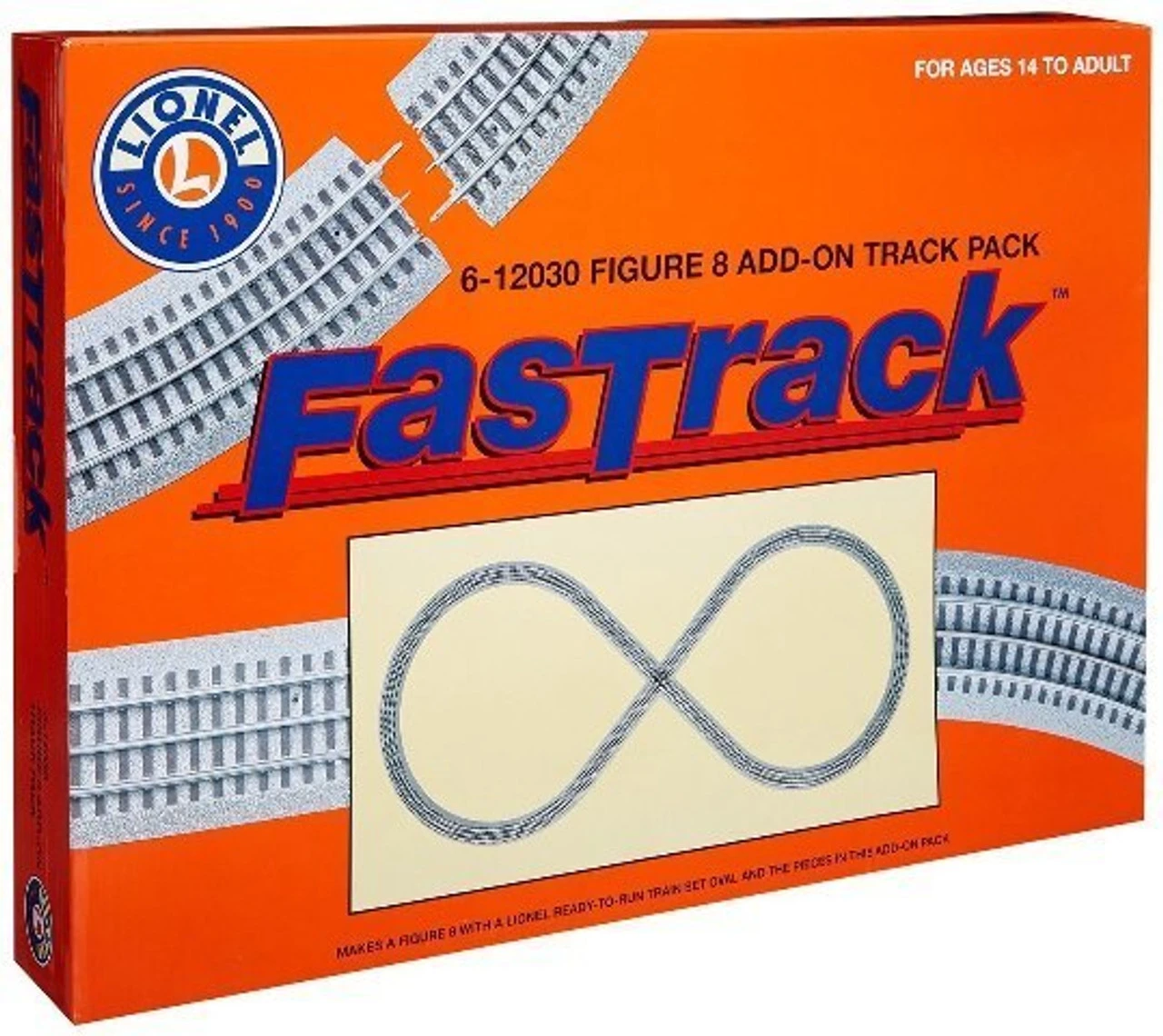 Lionel 12030 O Scale FasTrack Figure 8 Add-On Track Pack - Image 5